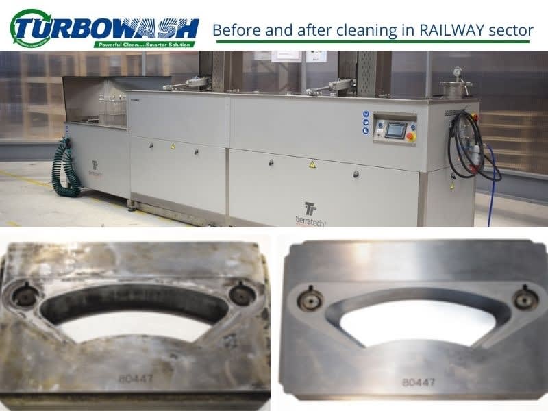 before after cleaning railway sector