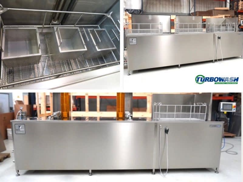 Ultrasonic cleaning of flanges & industrial supplies