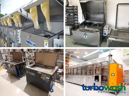 Parts cleaning solutions