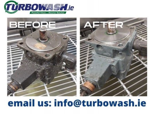 Tool machine components cleaned using ultrasonics