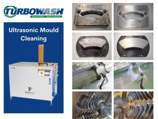 Ultrasonic mould cleaning